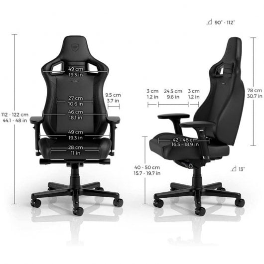 Noblechairs EPIC Chaise de jeu compacte noire