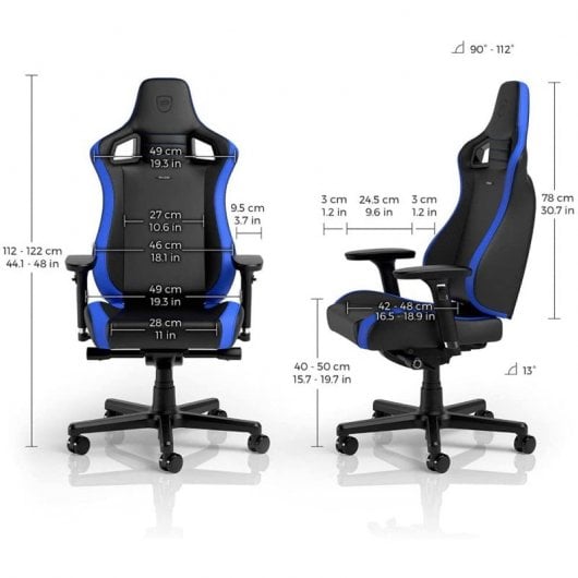 Noblechairs EPIC Compact Silla Gaming Azul/Negro