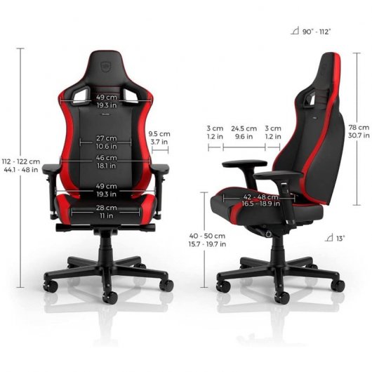 Noblechairs EPIC Compact Silla Gaming Rojo/Negro