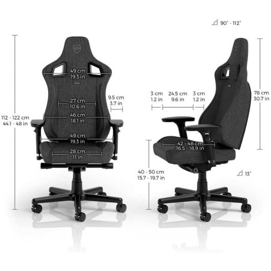 Cadeira para jogos Noblechairs EPIC Compact TX antracite