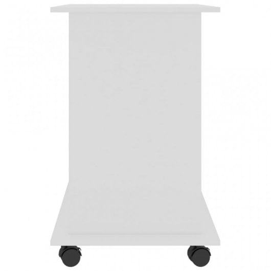 VidaXL Table d'ordinateur en aggloméré 80x50x75cm Blanc