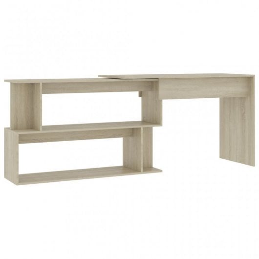 aglomerado de mesa de canto vidaXL 200x50x76cm carvalho