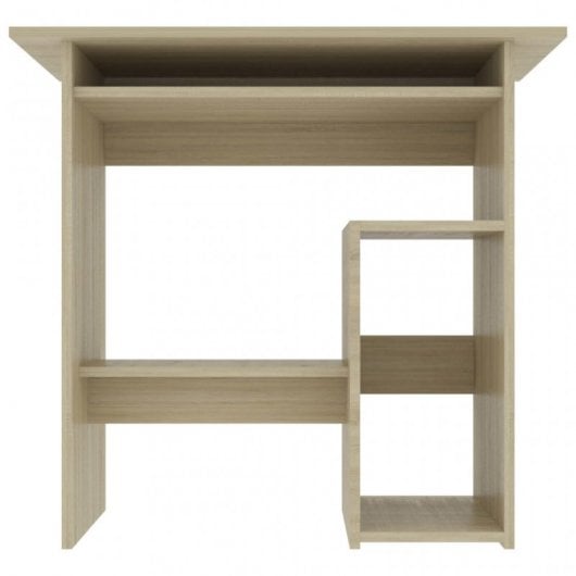 mesa de aglomerado de carvalho vidaXL Sonoma 80x45x74cm