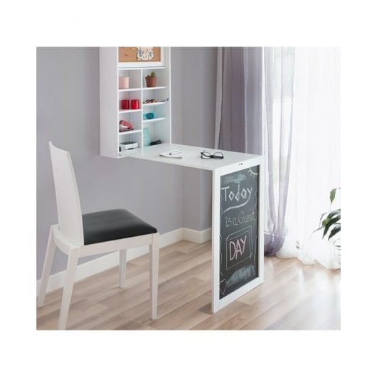 Bureau mural pliant InnovaGoods blanc