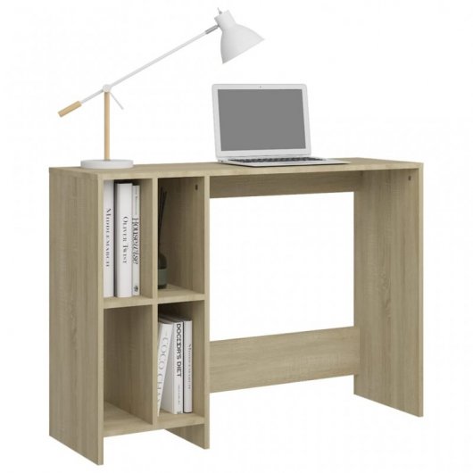 VidaXL Scrivania per notebook in truciolare 102,5x35x75 cm Quercia