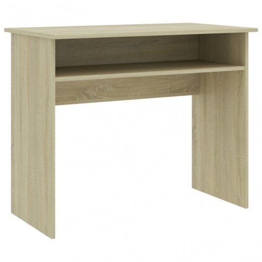 VidaXL Bureau en aggloméré 90x50x74 cm Chêne/Sonoma