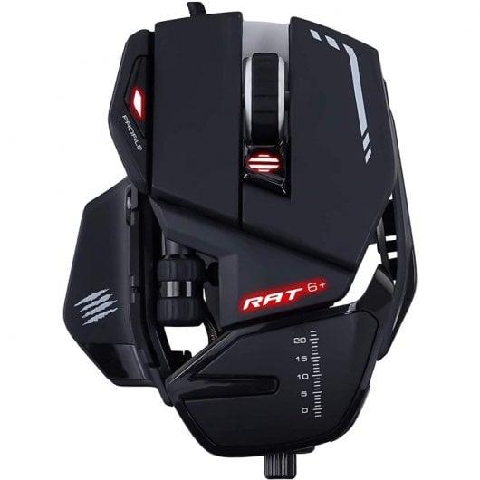 Mad Catz R.A.T. Mouse da gioco 6+ 12000 DPI RGB Nero