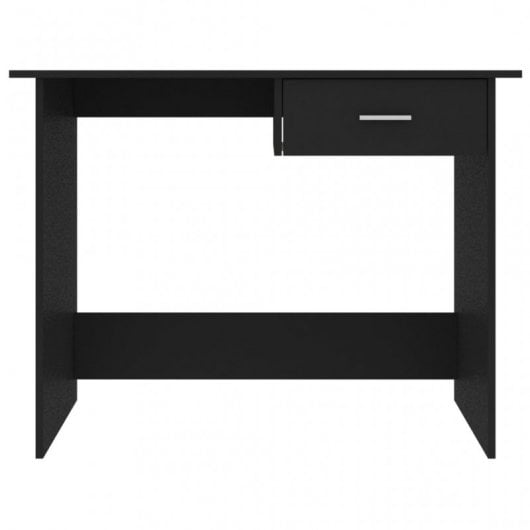 vidaXL Escritorio de aglomerado negro 100x50x76 cm