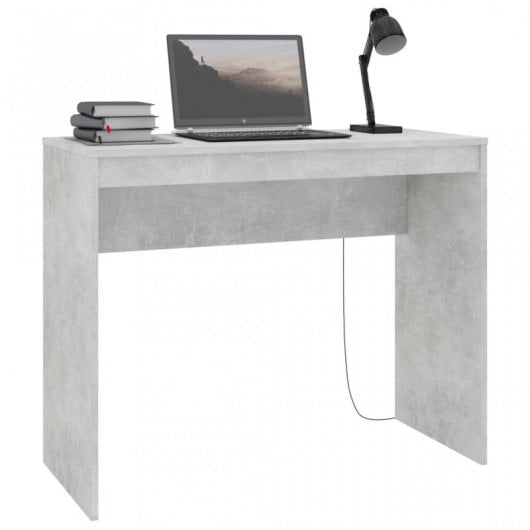 VidaXL Escritorio de Aglomerado 90x40x72cm Gris Hormigón