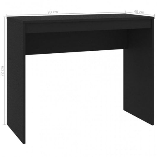 VidaXL Escritorio de Aglomerado 90x40x72cm Negro