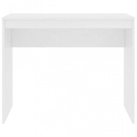 vidaXL Escritorio de madera contrachapada blanco 90x40x72 cm