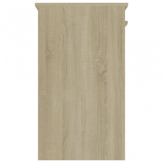 VidaXL Bureau en aggloméré 90x45x76 cm Chêne/Sonoma