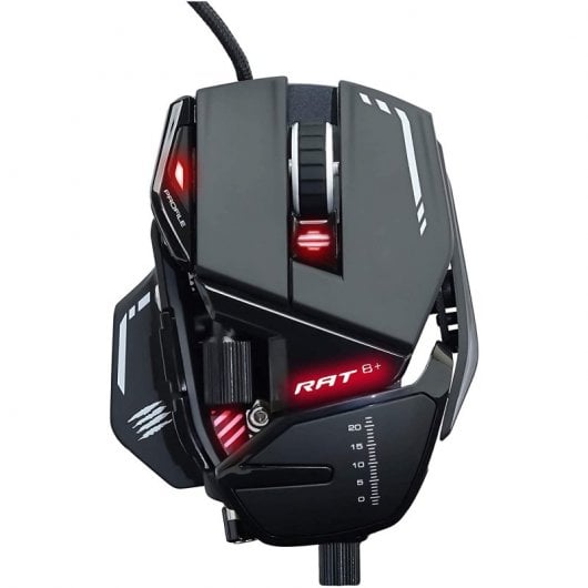 Mad Catz R.A.T. 8+ Ratón Gaming 16000DPI RGB Negro