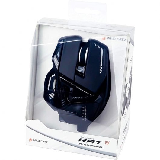 Mad Catz R.A.T. Mouse da gioco 8+ 16000 DPI RGB Nero