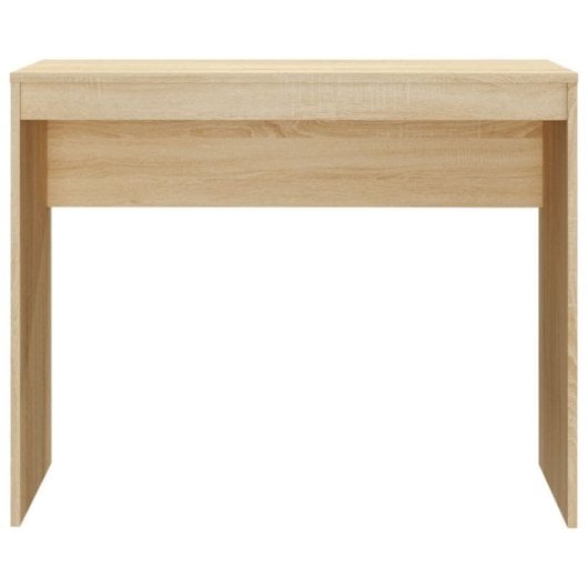 vidaXL Escritorio de madera contrachapada color roble 90x40x72 cm