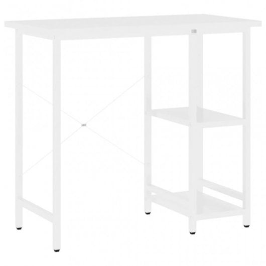 VidaXL Bureau d'ordinateur MDF 80x40x72cm Blanc