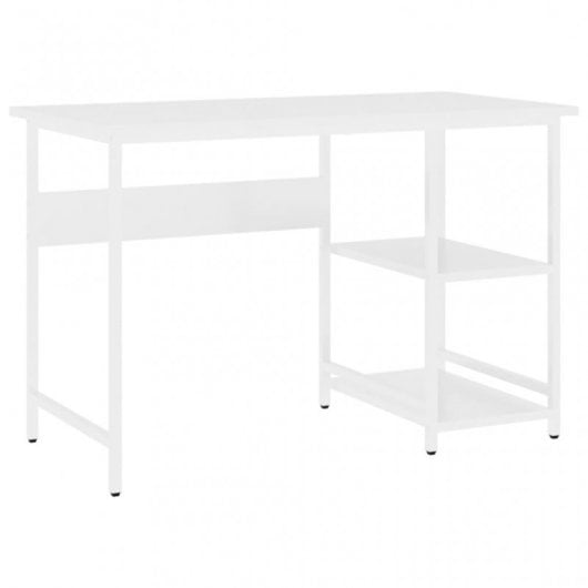 VidaXL Bureau d'ordinateur MDF 105x55x72 cm Blanc