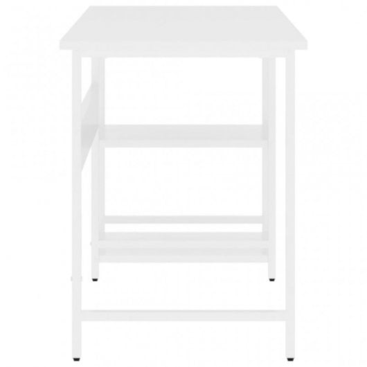 VidaXL Bureau d'ordinateur MDF 105x55x72 cm Blanc