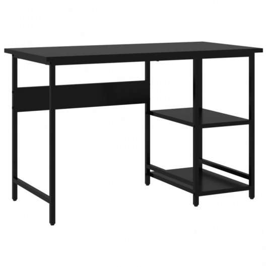 VidaXL Escritorio para Ordenador de MDF y Metal 105x55x72cm Negro