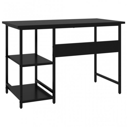 VidaXL Escritorio para Ordenador de MDF y Metal 105x55x72cm Negro