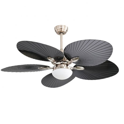 Ventilatore da soffitto Fabrilamp Tropical con Motore e Luce 35W Nichel