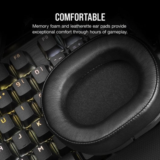 Corsair HS55 Stereo Headset Gaming Multiplataforma Preto