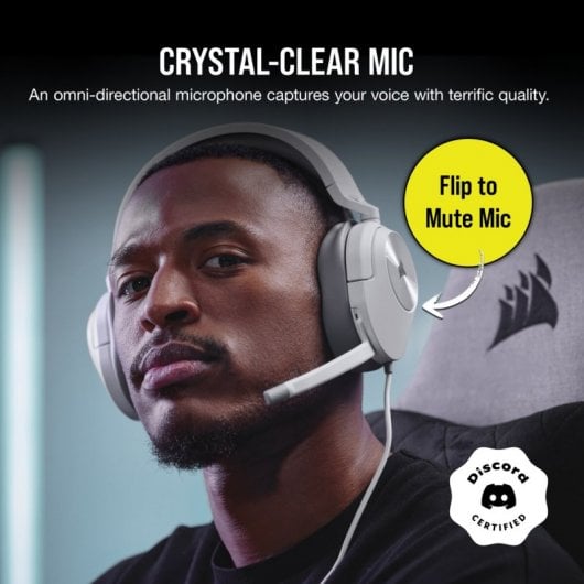 Corsair HS55 Stereo Auriculares Gaming Multiplataforma Blancos
