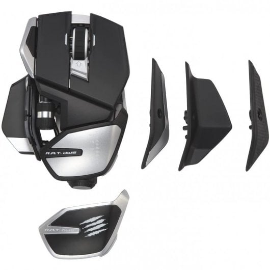 Mad Catz R.A.T. DWS Kabellose Gaming-Maus 16000 DPI Schwarz/Silber