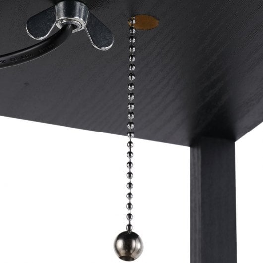 Homcom Lámpara De Pie Con 3 Estantes Para Bombilla E27 Potencia Máx. 40w Negro Y