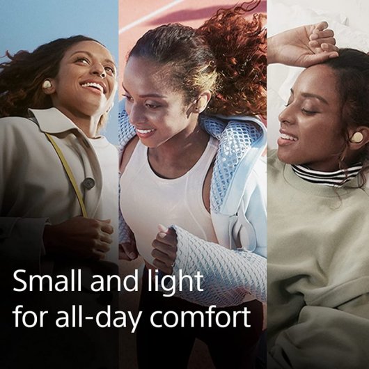 Sony LinkBuds S Auriculares Inalámbricos con Cancelación de Ruido Crema