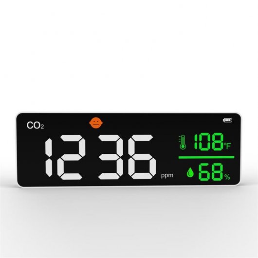 Leotec Medidor de CO2 de Parede com Sensor NDIR