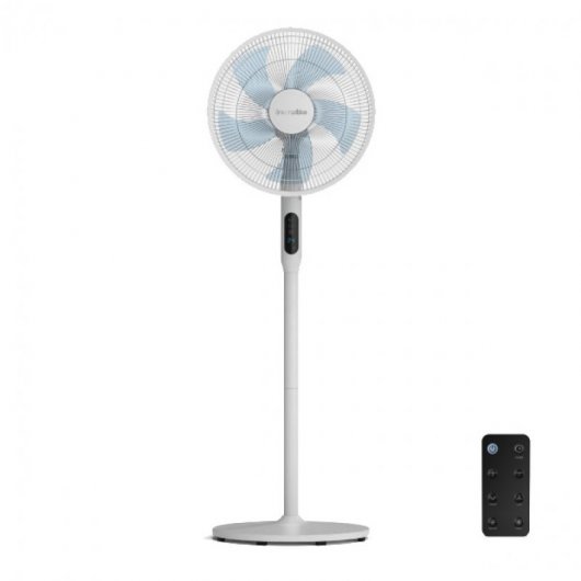 Universal Blue Zermatt Ventilador de Pie con Motor DC 25W Blanco