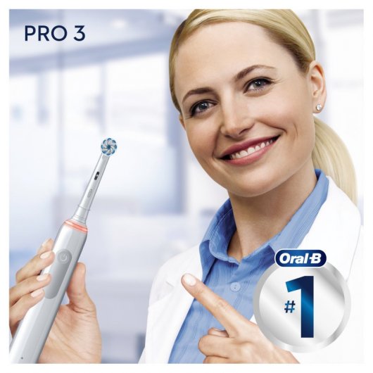 Braun Oral-B Pro 3 3500 Sensitive Clean Cepillo de Dientes Eléctrico + Estuche de Viaje