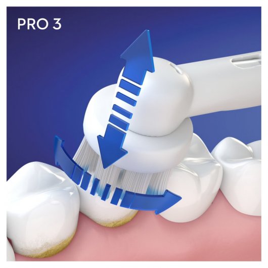 Braun Oral-B Pro 3 3500 Sensitive Clean Cepillo de Dientes Eléctrico + Estuche de Viaje