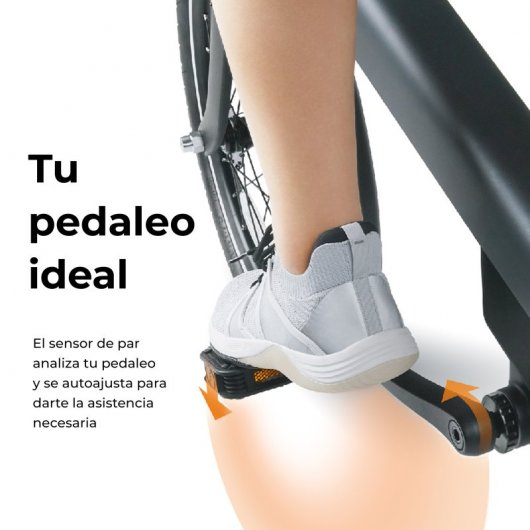 QiCycle C2 Bicicleta Eléctrica Urbana Preta