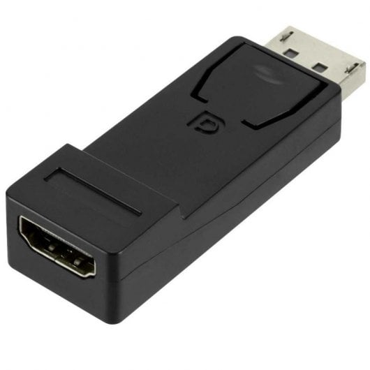 OcioDual Adaptador de DisplayPort DP a HDTV M/H Negro Vídeo Audio 1080p para PC TV Monitor