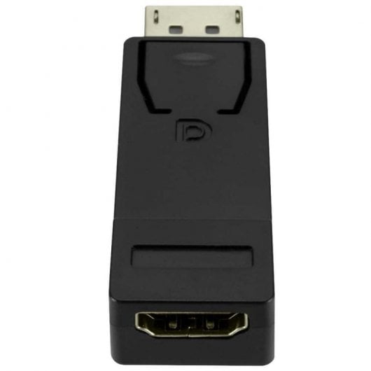 OcioDual Adaptador de DisplayPort DP a HDTV M/H Negro Vídeo Audio 1080p para PC TV Monitor