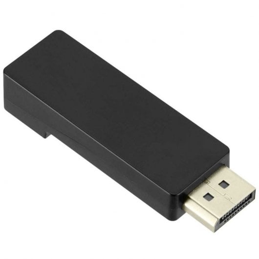 OcioDual Adaptador de DisplayPort DP a HDTV M/H Negro Vídeo Audio 1080p para PC TV Monitor