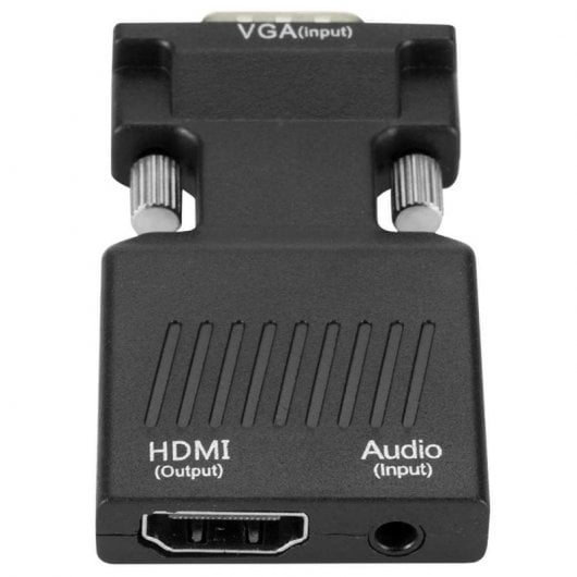 OcioDual VGA zu HDTV Konverter M/H Schwarz Adapter Konverter Video Audio Sound Buchse 3,5mm