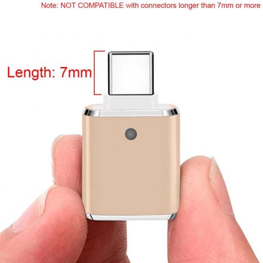 OcioDual USB Typ C 3.0 OTG Adapter Golden