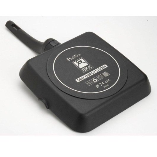 Bra Efficient Grill Liso 22 cm Antihaft Induktion Aluguss