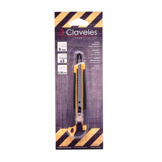 Cutter 3 Claveles Alto Rendimento Metal con Cornice Nylon/ABS