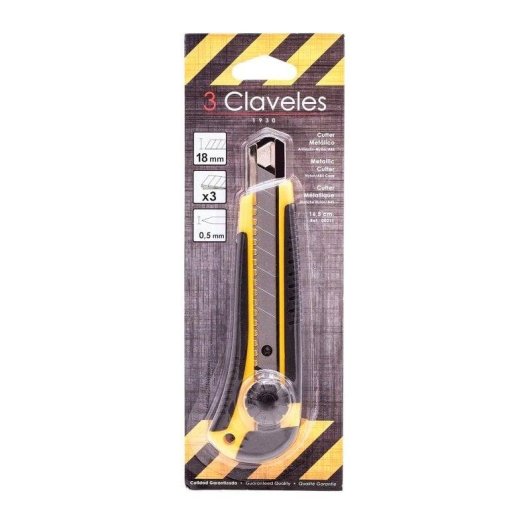 Cutter 3 Claveles Alto Rendimento 16 cm con Armatura Nylon/ABS