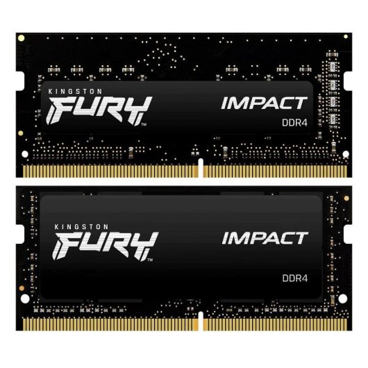 Kingston Fury Impact SO-DIMM DDR4 3200MHz 64GB 2x32GB CL20 Pretas
