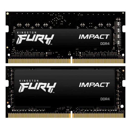 Kingston Fury Impact SO-DIMM DDR4 3200MHz 32GB 2x16GB CL20 Negro