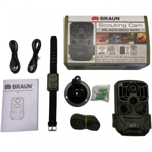 Braun Phototechnik Cámara de Vigilancia IP Inalámbrica para Exterior Verde