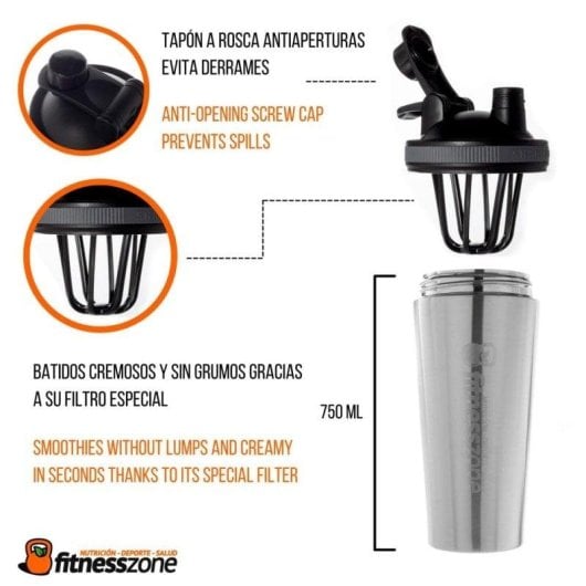 Shaker Acier Inoxydable FitnessZone 750 ml