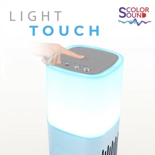 Biwond ColorSound Enceinte Bluetooth RVB Argent | PcComponentes.fr