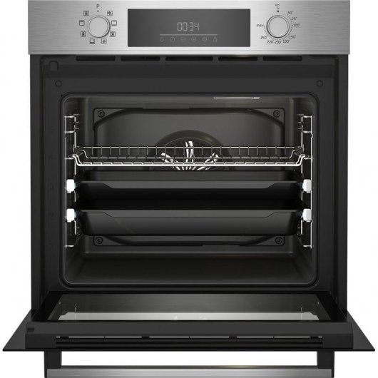 Forno Multifunções Beko BBIM12301X Limpeza Manual 72L 60cm A Preto