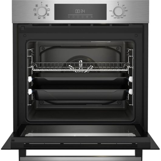 Forno Multifunções Beko BBIM12301X Limpeza Manual 72L 60cm A Preto